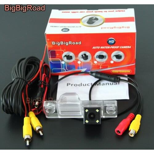 BigBigRoad Car Rear View Reverse Backup Parking Camera For Chery QQ 3 Cowin 1 / X1 Tiggo 3 lifan 320 sedan night vision