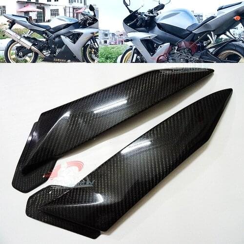 Carbon Fiber Tank Side Covers Panels Fairing For Yamaha YZF R1 2002 2003 YZF-R1 02-03 YZFR1 Tank Side Cover Panel