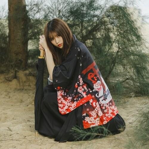 Kimonos woman 2019 yukata female Japanese outfits streetwear geisha womens kimono cosplay harajuku clothing haori obi FF2063