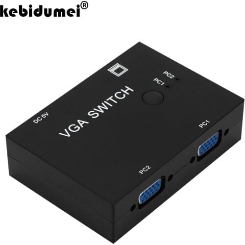 2/4 Ports Switcher Splitter VGA Video Switch Adapter Converter Box 2/4 Ways for PC Monitor Accessories VGA Video Switch Switcher