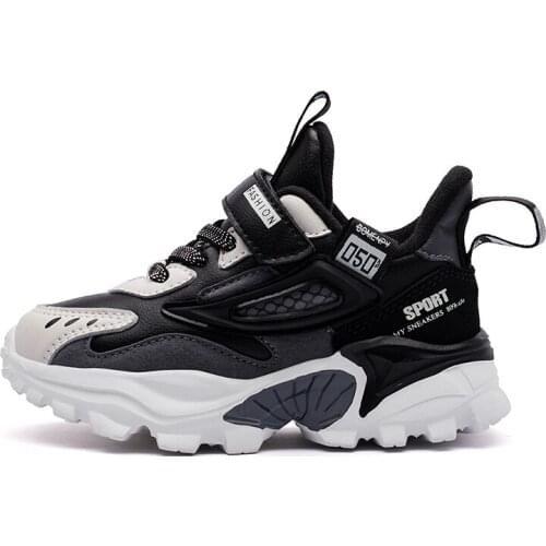 NoEnName_Nul Leather Casual Shoes Fashion Kids Sneakers Children Shoes Boys Sports Shoes Fashion Brand Casual Breathable Outdoor