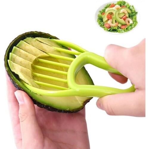 Multifunctional Avocado Knife 3 in 1 Fruit Knife Peeler Fruit Tool Avocado PeelerSeparatorPlastic Knife Kitchen Vegetable Gadget