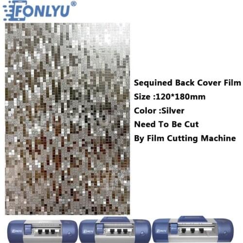 FONLYU 50pcs Sequined Cellphones Sticker Skin Protect For Iphone Back Film Cutting Machine Kit For Cell Phone Maintenance Tool