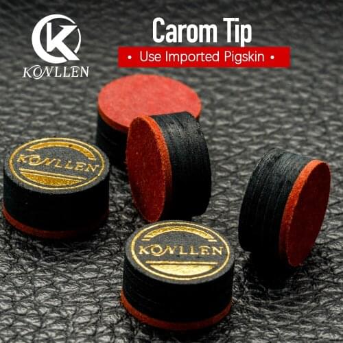 Konllen Professional Libre Cue Tip 14mm Selected 6 layers Pigskin Good Flexibility BIlliard Carom Cue Tip Billiard Accessories