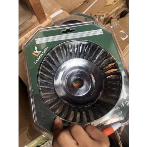 New Steel Wire Descaling Disc Multi-Function Wear-Resistant Weeding Head Grass Wheel Mower Universal Accessories Brush Cutter