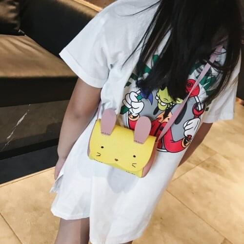 2020 New Hot Sale Girls PU Coin Purse Bag Wallet Kids Rabbit One Shoulder Bag Small Coin Purse Change Wallet Kids Bag