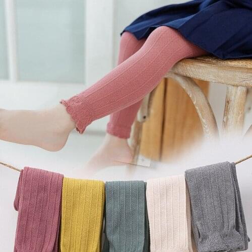 Autumn new arrival girls leggings casual fashion cute lace baby pants outer wear children clothes kids trousers