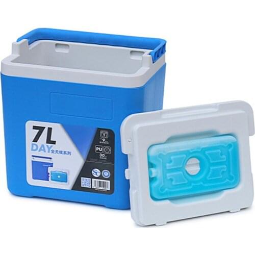 7L Cooler Box Portable Refrigerator Sealing Performance Incubator Ice Bucket Fruit Preservation Box Ice Cream Freezer Camping