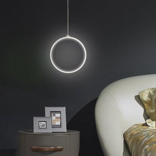 Post modern Nordic simple personality minimalist new chandelier dining room living room bedroom convex glass Designer