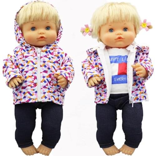 Grid Down Jacket wear Doll clothes Fit 42cm Nenuco Doll Nenuco y su Hermanita Doll Accessories