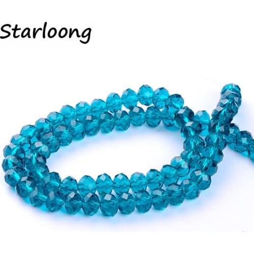 71pcs/lot 8mm Excellent quality Rondelles Crystal Glass Beads Loose Spacer Bead for DIY Bracelet necklace Jewelry Making