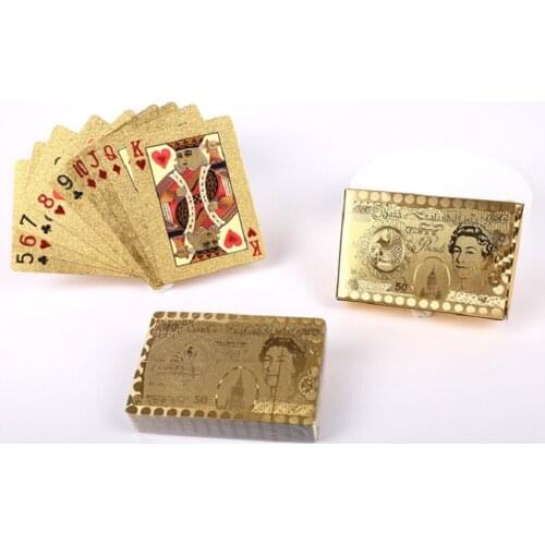 Tyrant Gold Plastic PET Gold Foil Washable Smooth Moisture-proof Personalized Board Game Card Poker