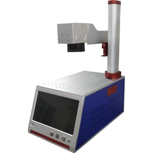 20W 30W 50W fiber laser marking machine with PC computer for metal aluminum gold silver brass phone steel engraving and cutting