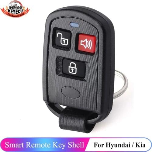 KEYECU 2+1 Button Replacement Remote Key Fob Shell Case for Hyundai Elantra Santa Fe XG300 XG350 Kia Sedona FCCID: OSLOKA-230T