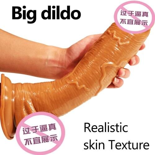 25*7CM Long Huge Thick Dildo Realistic Penis Large Dong Big Cock Dick Adult Sex Products Strap on Dildos Dildos for Anal Butt