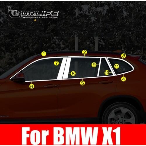 304 Stainless Steel Car Window Trims sill Decoration Stickers For bmw X1 2010 2011 2012 2013 2014 2015 2016 E84 Accessories