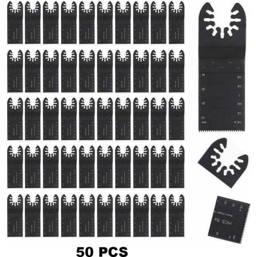 50pcs/set Multi-functional Oscillating Saw Blades High Carbon Steel Cutter Discs Hand And Power Tool Accessories