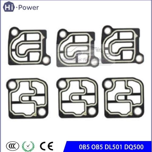6 pcs DSG 0B5 OB5 DL501 DQ500 7 speed auto transmission VFS clutch solenoid gasket filter 198971 for A4 A5 A6 A7 Q5