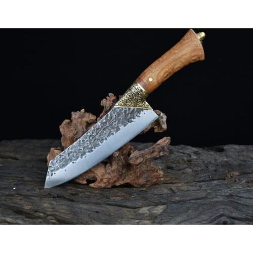 7Cr17MoV steel Slicing knife household kitchen knife fruit knife kitchen knife forging sharp cook knife light knife