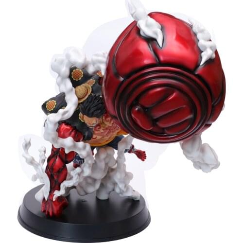 Anime One Piece Monkey D Luffy GEAR Fourth 4 KONG GUN GK Statue PVC Action Figure Collection Model Toys Big Size Luffy Doll 50cm