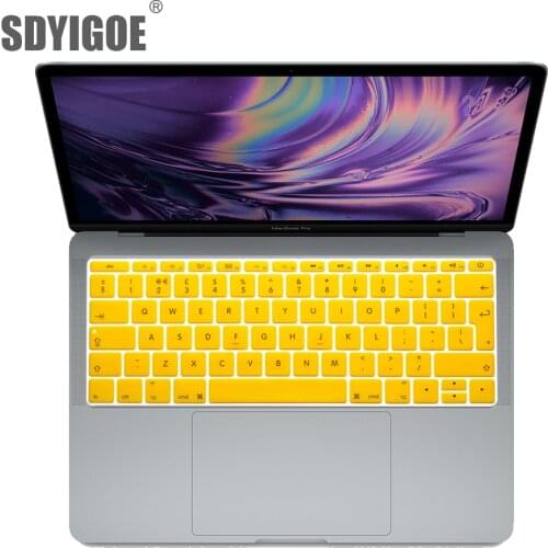 Laptop keyboard cover Skin European version For Macbook 12"A1534 Retina for Pro 13" Not with touch bar A1708 A1988 EU version