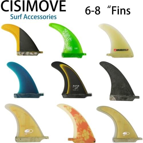CISIMOVE 6-8 inches fiberglass center fin single fin tail fin surf board fin longboard sup board