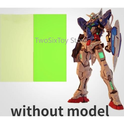 Action Figures Diy Model fans Anime Peripheral Gundam Model Eye Patch Paper Luminous Sticker 10*15cm Toys