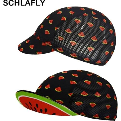 Watermelon cycling caps blue Headwear Quick-Drying Polyester Summer Cycling Hat schlafly