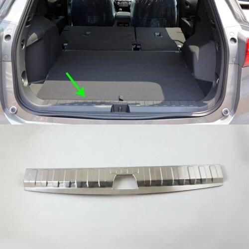 Hotsale Car Accessories Interior Foot Mat Stainless Steel Rear Inner Bumper Protector Plate Cover For Chevrolet Equinox 2017