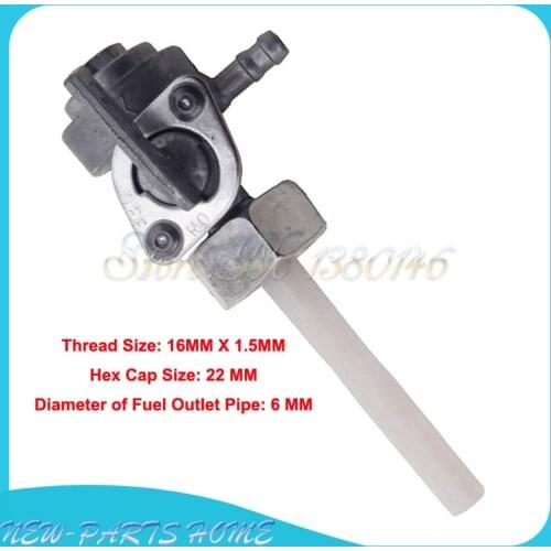 M16 x 1.5mm Gas Fuel Tank Switch Valve Petcock For Gas Generator ETQ Portable