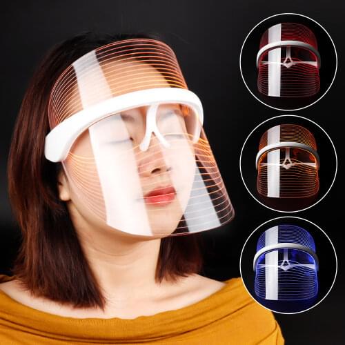 3/7 Colors LED Light Therapy Face Mask Anti-aging Anti Wrinkle Beatuy Tools Facial SPA Instrument Beauty Device Skin Tightening