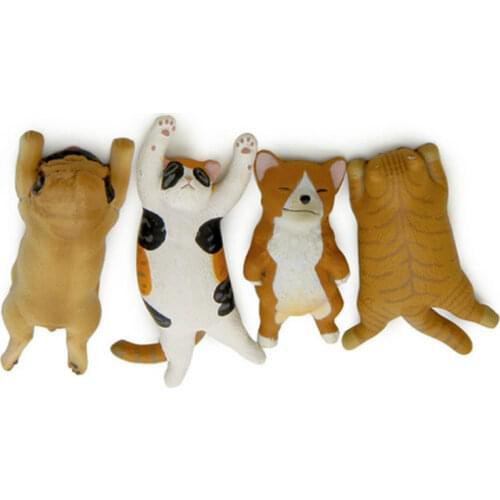 Miniature Animals Cute Kittens Home Decoration Accessories Sleepy Dog Miniatures Figurine DIY Office Desk House Decor Christmas