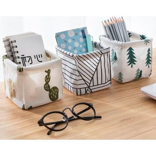Desktop Sundries Storage Basket Sundries Underwear Toy Storage Box Cosmetic Container Book Organizer Stationery Laundry Basket
