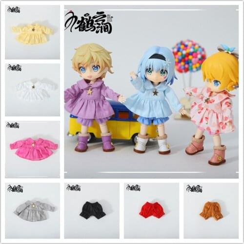 Ob11 baby dress skirt 12 points BJD baby dress beautiful knot pig Molly baby dress GSC plastid