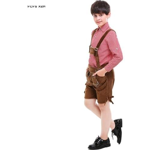 Germany beer festival Boys Beer Clothing Cosplay Kids Children Halloween Oktoberfest Costumes Carnival Purim parade party dress