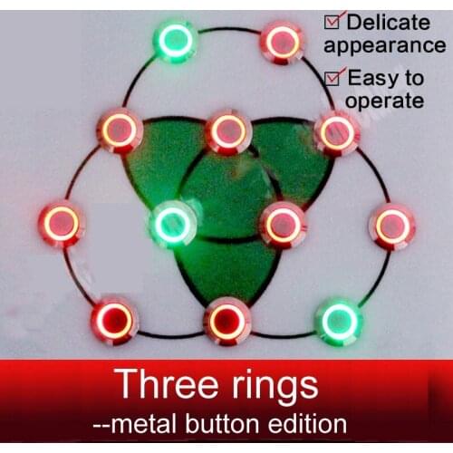 Human secrets escape props Product game props Three continuous ring light belt Interlock Mechanical fan city adventure game prop