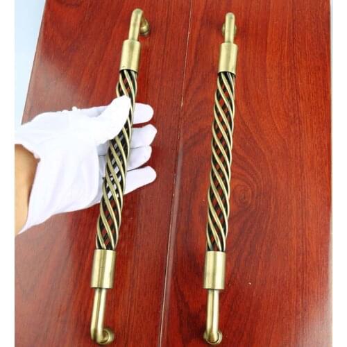 300mm Amercia retro style birdcage handles vintage bronze black birdcage dresser wardrobe wooden door windows door pulls handles