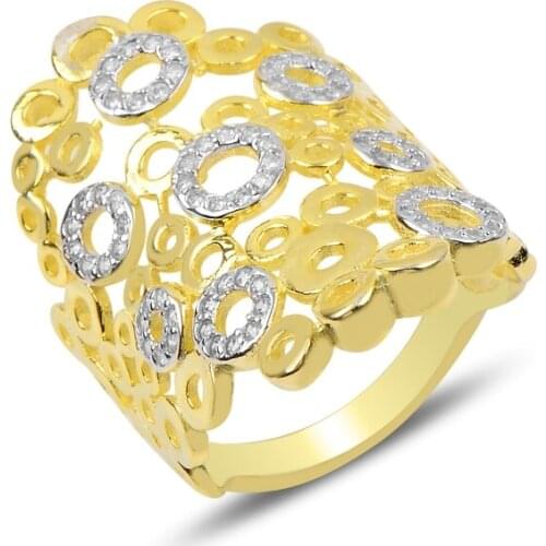 Silverlina Silver Zircon Stone Ring