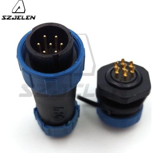 SP17 Type,7pin Waterproof Connector , Electrical vehicle Aviation Connector Plug and Socket 7pin