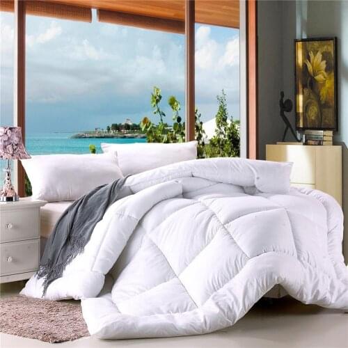 Warm Comforter 100% Polyester Filler High Quality Polyester Duvet Winter/Autumn Stiching Quilted Quilt Bedding Throw Blanket