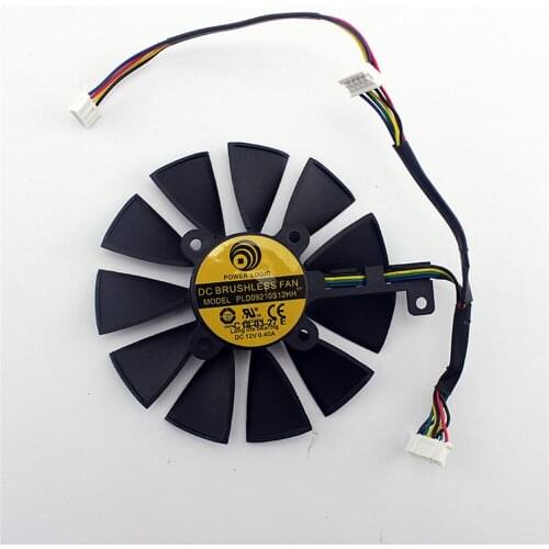 Graphics Card Fan PLD09210S12M PLD09210S12HH Cooling Fan GPU VGA Cooler for ASUS ROG STRIX GTX 1080TI GTX 1060 1070 1080 RX 480