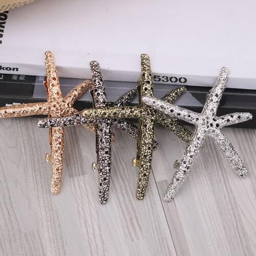 1pcs Women Beach Coral Starfish Hair Clip Barrette Hairpin Bobby Pin Hair Styling Tools 2019 NEW arrvial