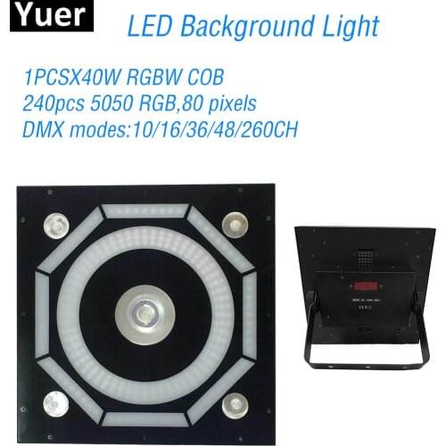 240Pcs LED Halo Pixes Background Lights Rotating Disco Ball Party Lights DJ Equipment LED Bar Rotating Stage Effect Light Club