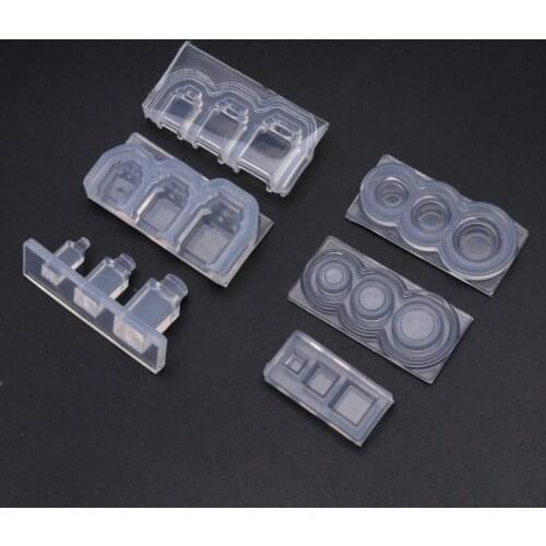 Handmade Small Size 3D Honey Jar Bowl Barrel Bottle Resin Mold Miniture Food Play Bread Toast Poached Egg Silicone Mold