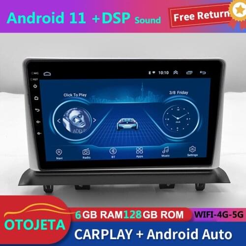 For JAC Redfine S3 2017 Car Radio Stereo GPS Navigator 6GB Ram 128GB Rom Autoradio 2Din Android 11 Bluetooth Multimedia Player
