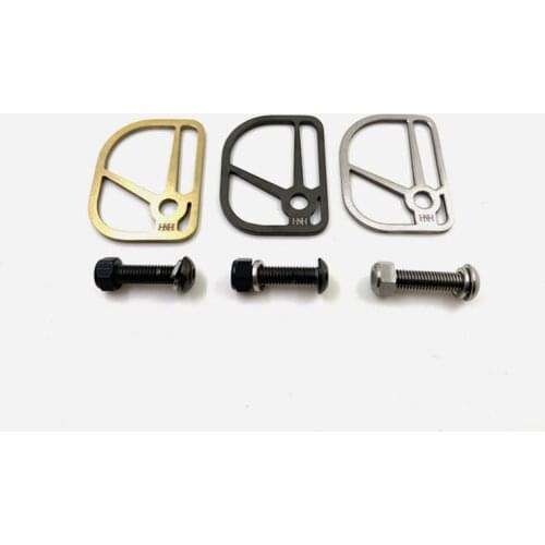 Mud block-free folding bicycle brake cable baffle for brompton bike H&H titanium cable shield
