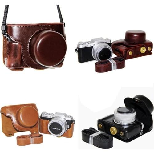 Full body Precise Fit PU leather digital camera case bag cover for Panasonic Lumix DC-GF10 GF9 GF8 GF7 GX900 GX950 GX850 GX800