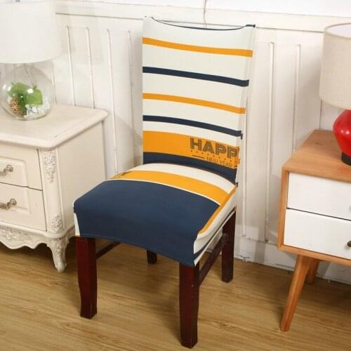 2019 New Mediterranean Style Chair Cover For Home Decor Spandex Seat Chair Cover Slipcover Wedding Party Restaurant Seat Chairs