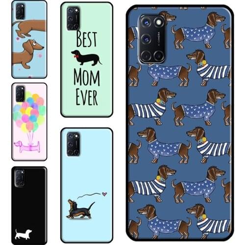 Dachshund Teckel Dackel Dog Case For OPPO Find X3 Pro F5 A1K A3S A5S A15 A52 A72 A83 A91 A93 A5 A9 A31 A53 2020 Cover
