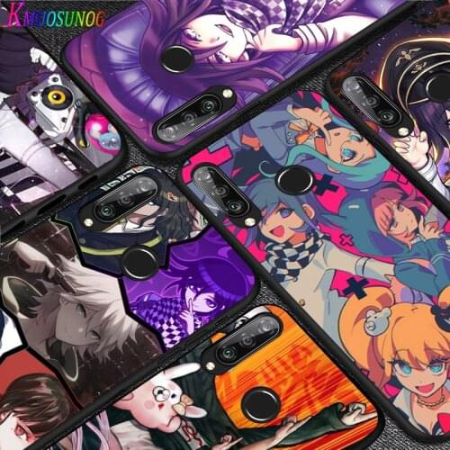For Huawei P40 P30 P20 Pro Lite E Plus 5G Bright Black Phone Case Danganronpa Anime For Huawei P10 P9 P8 Lite Cover